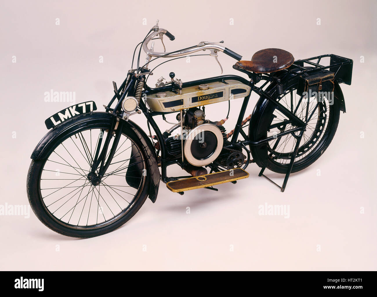 1913 Douglas motorcycle. Artist: Unknown. Stock Photo
