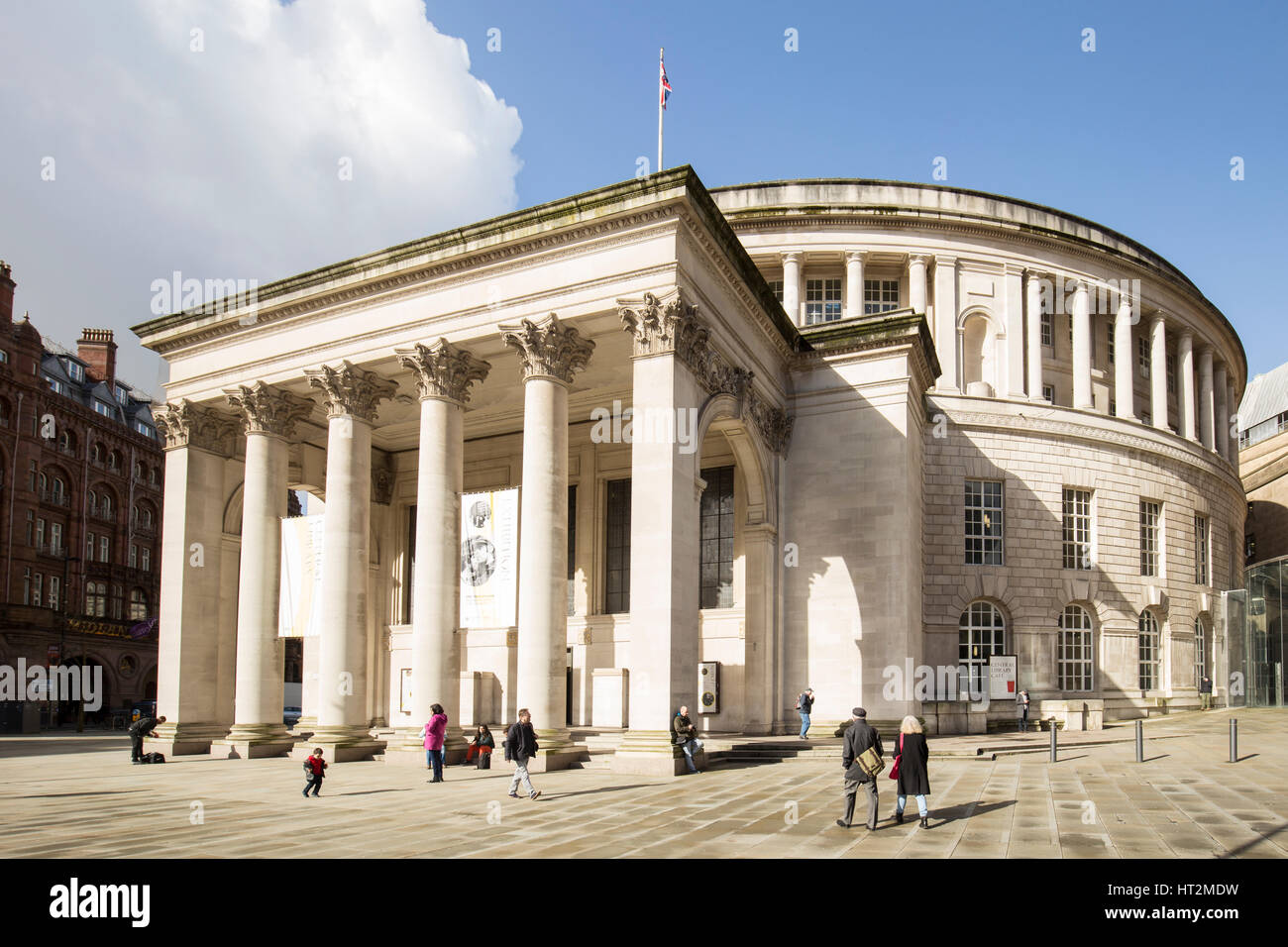 Manchester Central Library , Manchester , England Stock Photo