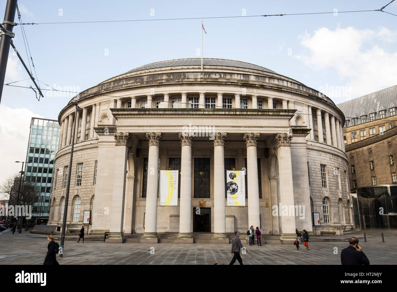 Manchester Central Library , Manchester , England Stock Photo