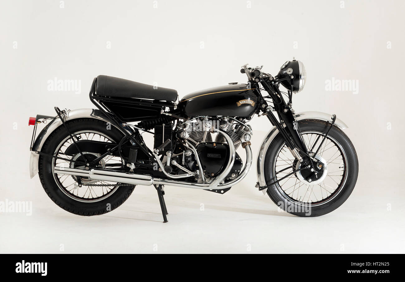 1959 Vincent Black Shadow Artist Unknown Stock Photo Alamy