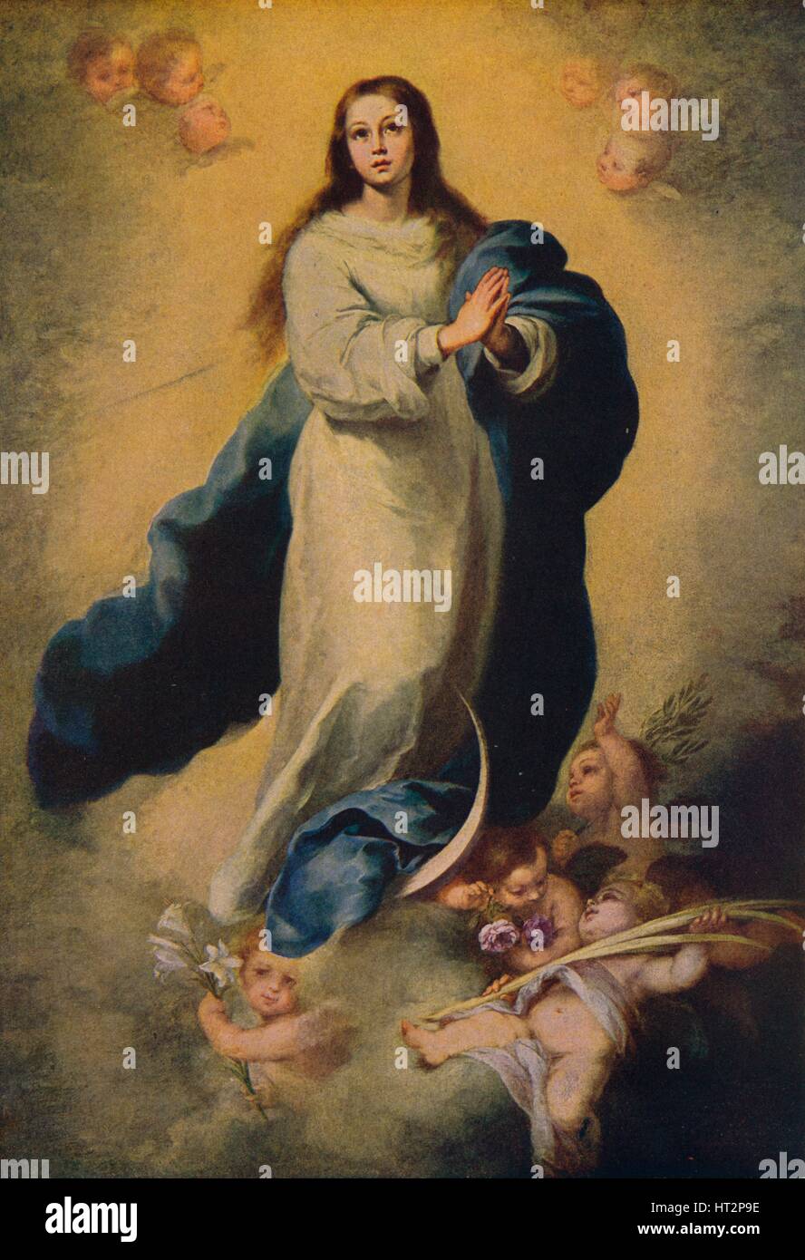 'La Concepcion Inmaculada De Maria', (Immaculate Conception), 1660 - 1665, (c1934). Artist: Bartolomé Esteban Murillo. Stock Photo