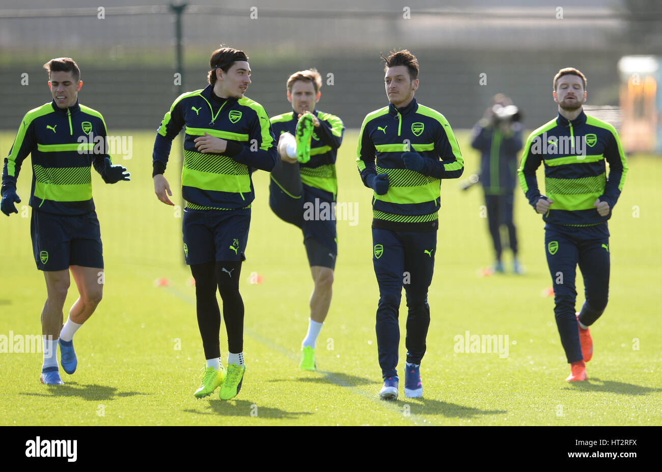 London Uk 06th Mar 2017 Arsenal S Shkodran Mustafi R L Mesut Stock Photo Alamy