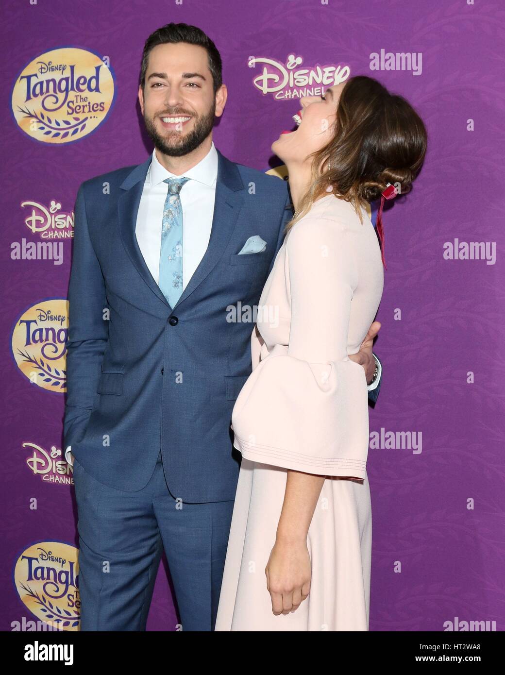 Los Angeles, CA, USA. 4th Mar, 2017. Zachary Levi, Mandy Moore at arrivals for Disney's TANGLED EVER AFTER Screening, The Paley Center for Media, Los Angeles, CA March 4, 2017. Credit: