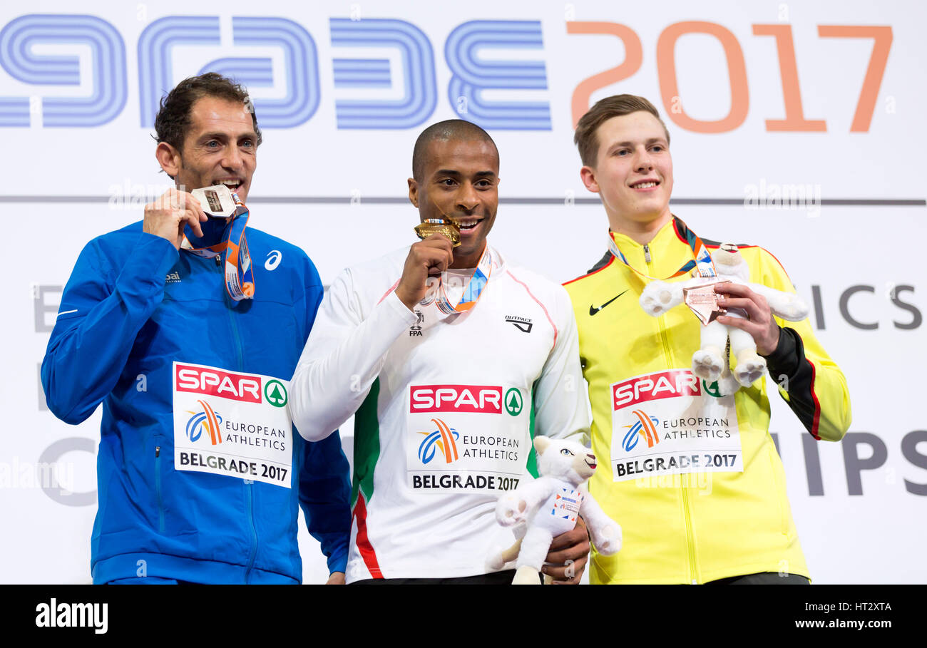 Triple jump gold medal hi-res stock photography and images - Alamy