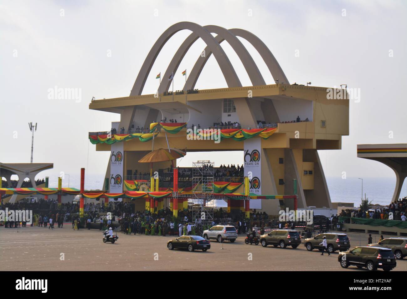 Ghana - Celebrating 60 Years Of Independence For British Rule Stock ...