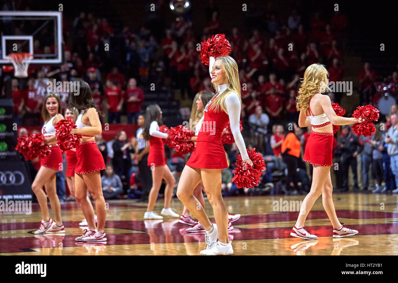 Rutgers' dance team at the Louis Brown Athletic Center in Piscataway