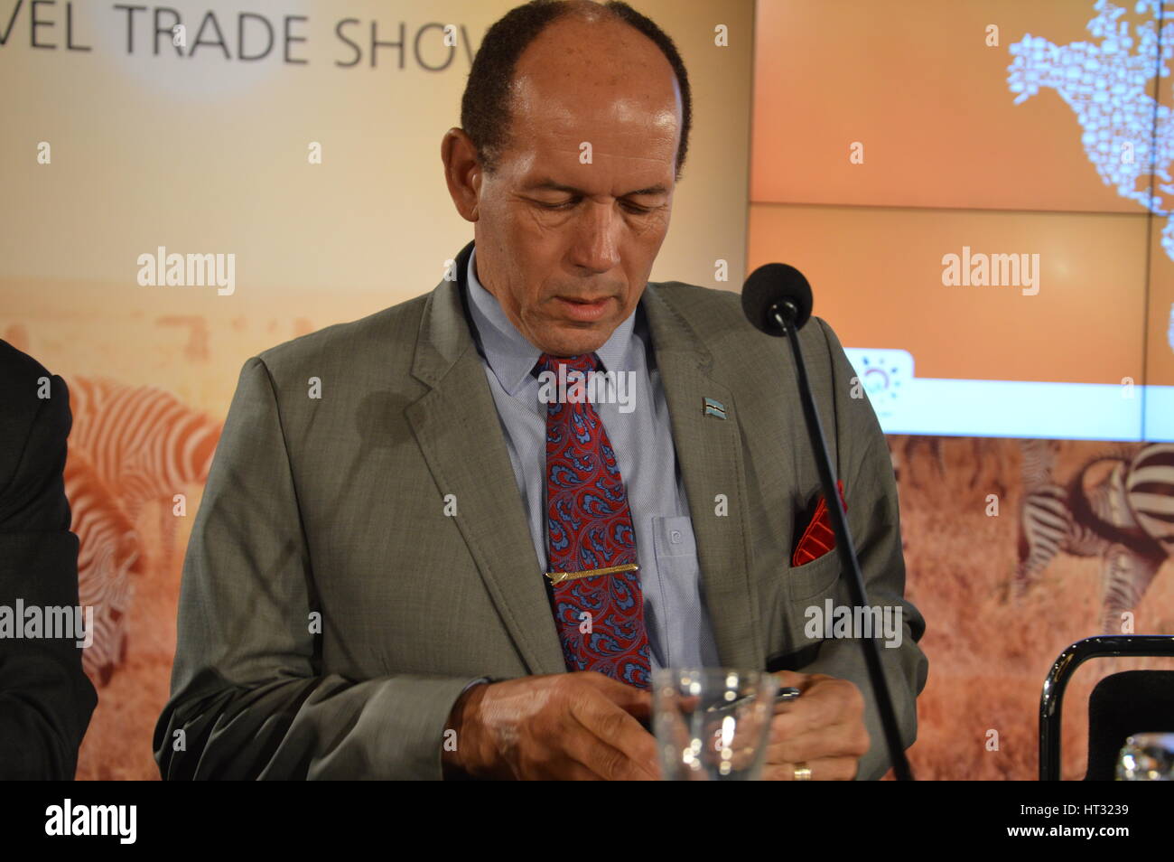 Berlin, Germany. 7th Mar, 2017. Tshekedi Khama II, Minister of Tourism