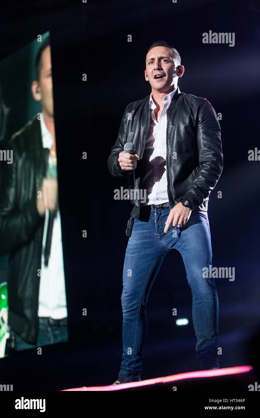 Milan Italy. 06th March 2017. The Italian pop band MODÀ performs live on stage at Mediolanum Forum during the 'Passione Maledetta - Palasport Tour 2017' Credit: Rodolfo Sassano/Alamy Live News Stock Photo