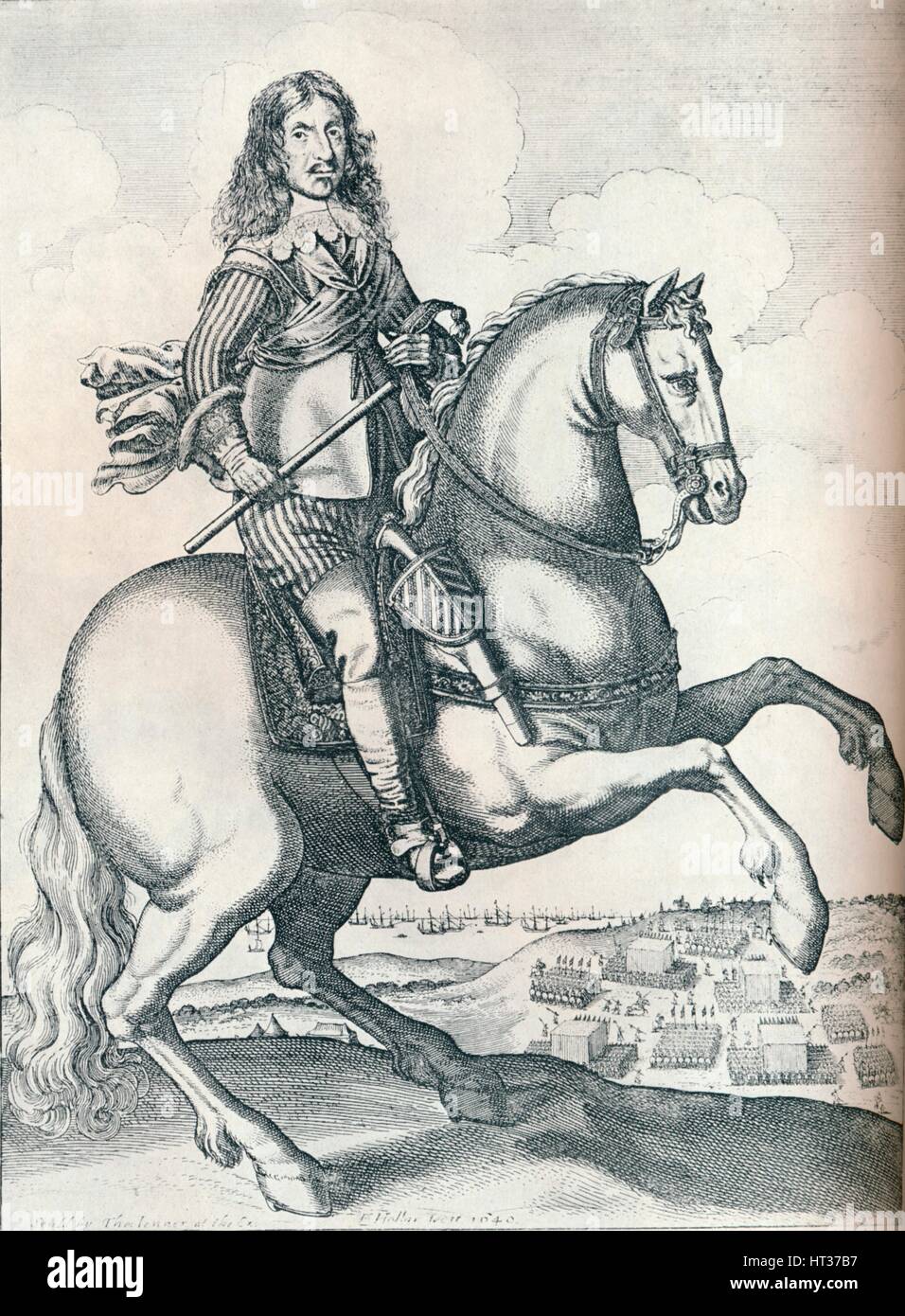 'Oliver Cromwell', 1640. Artist: Unknown. Stock Photo