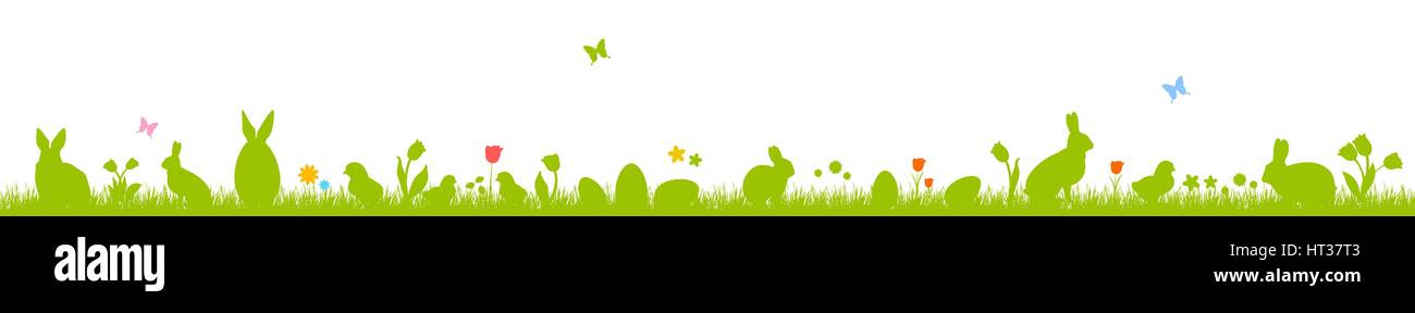 Easter eggs and bunnies Stock Vector Image & Art - Alamy