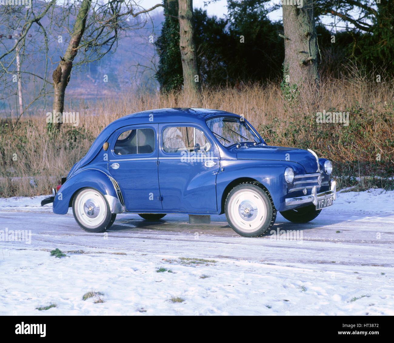 1958 Renault 4cv. Artist: Unknown. Stock Photo