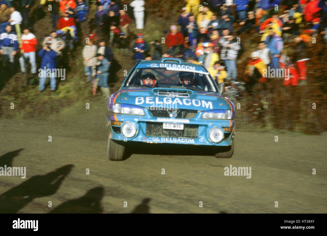 Subaru impreza ,G.De Mevius.1998 Network Q. Artist: Unknown. Stock Photo
