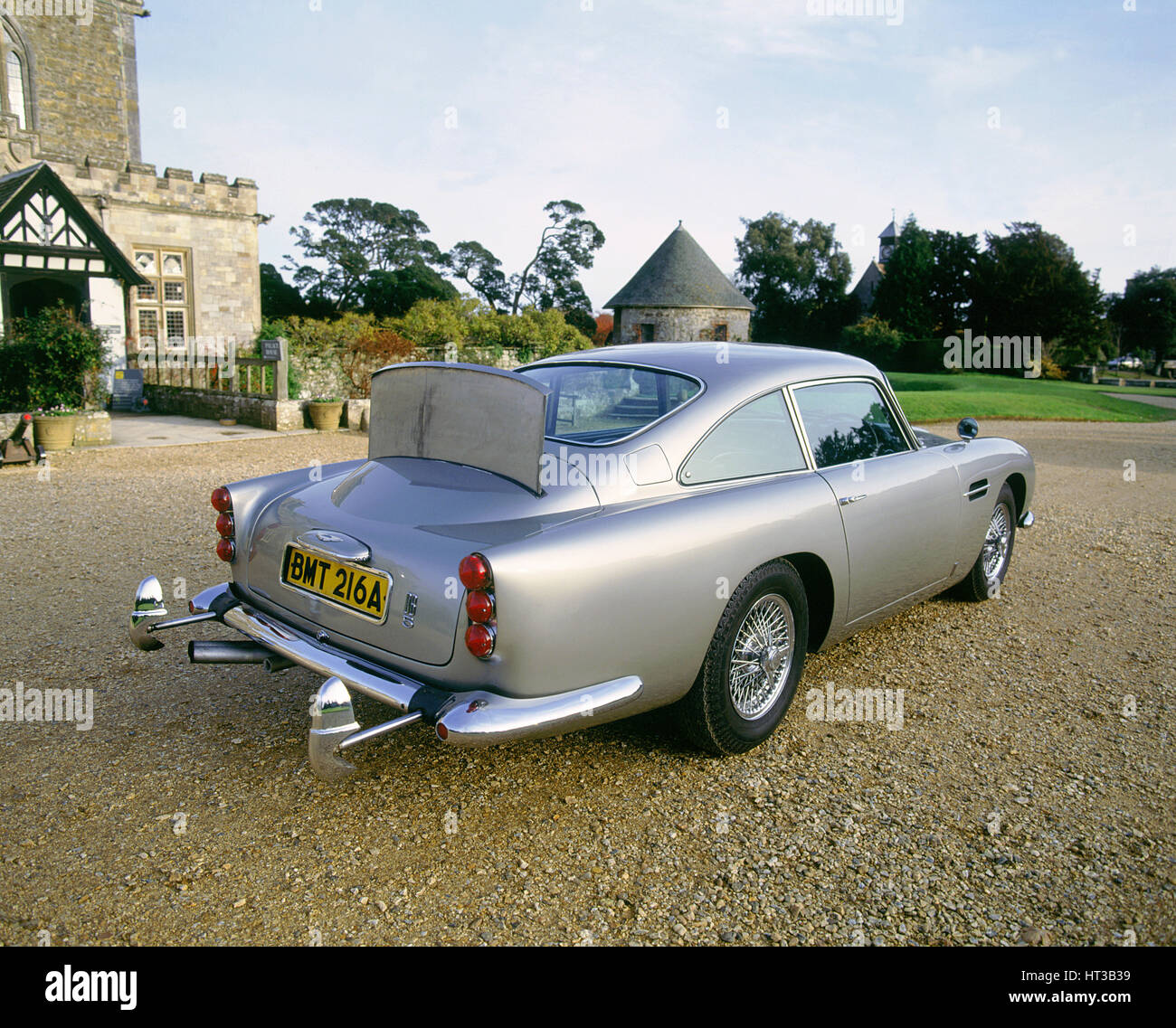 1965 Aston Martin DB5, James Bond 007. Artist: Unknown. Stock Photo