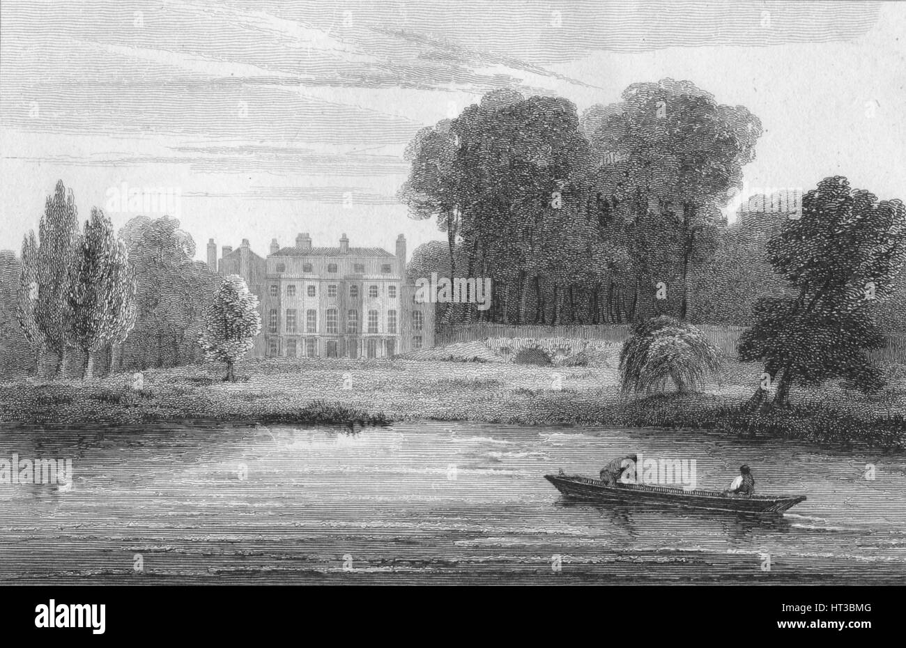 'Lady Howe's Villa', 1809. Artist: William Bernard Cooke. Stock Photo