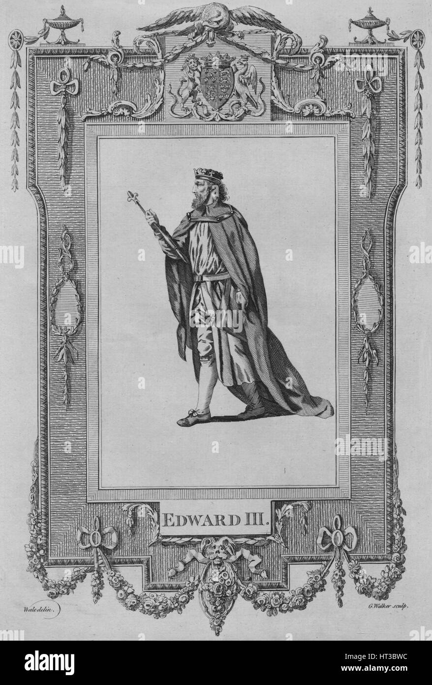 'Edward III', 1783.  Artist: George Walker. Stock Photo