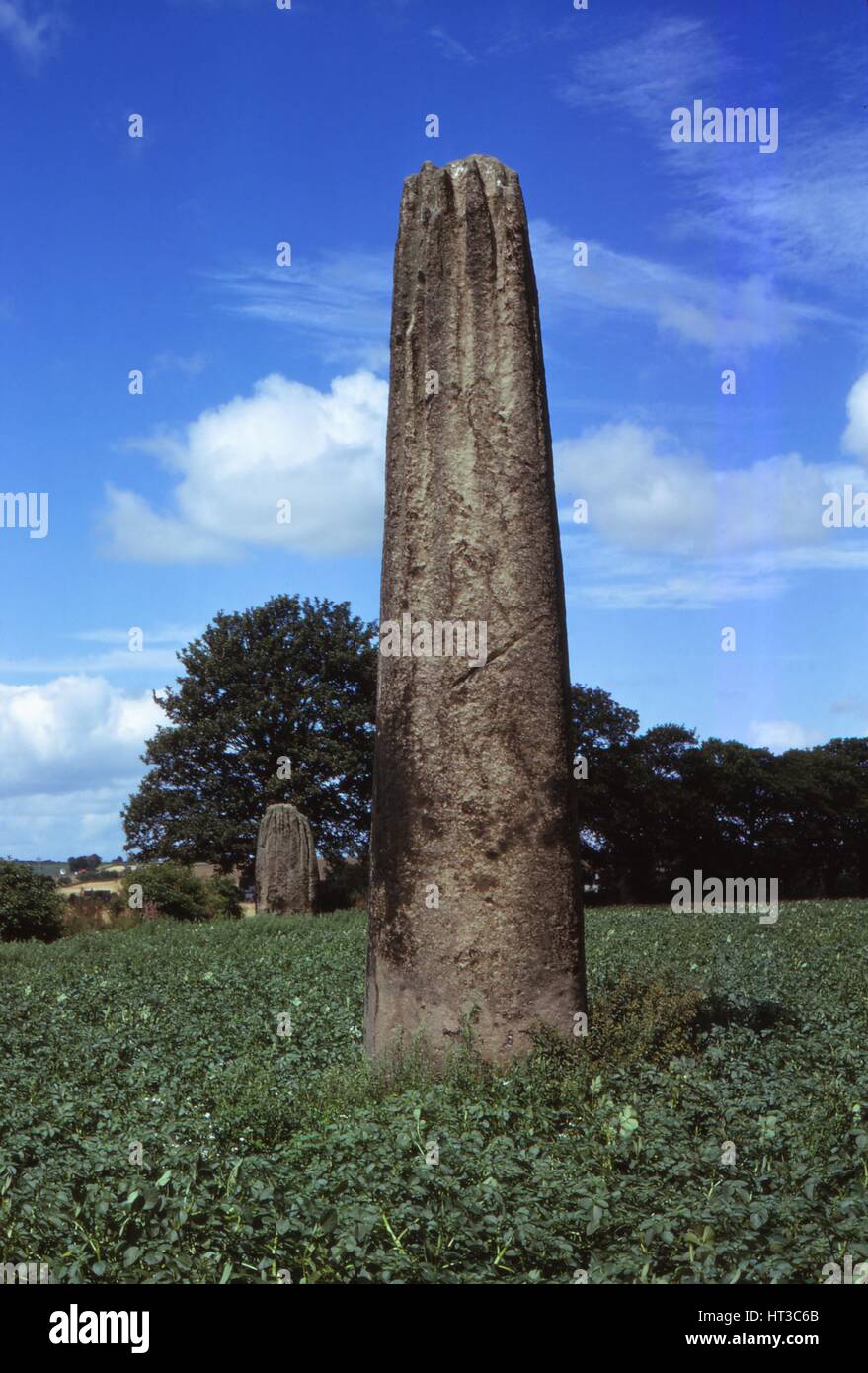 Devils Arrows, Boroughbridge, Yorkshire, 20th century. Artist: CM Dixon. Stock Photo