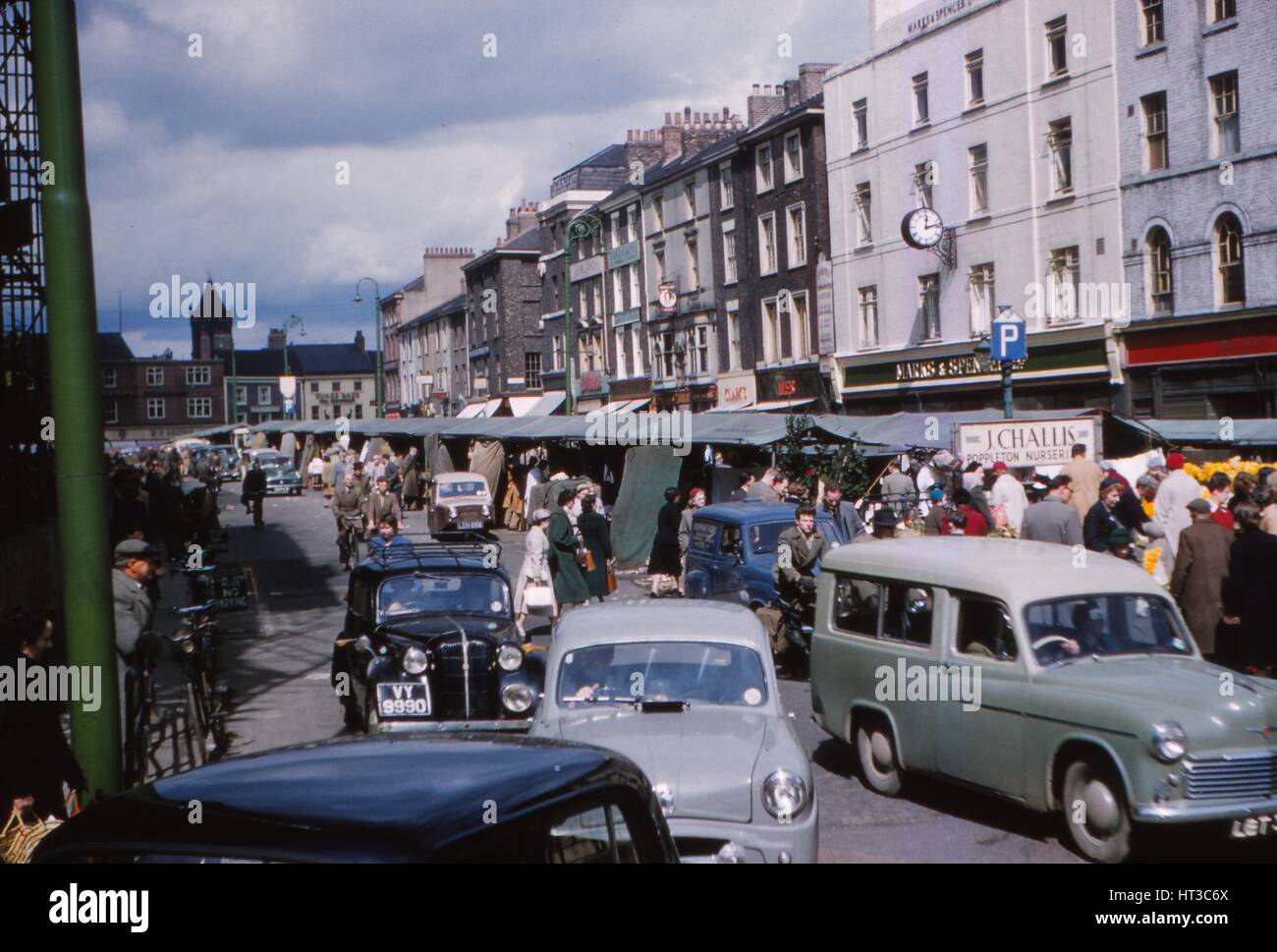 Market Place, York, 1958 Artist: CM Dixon. Stock Photo