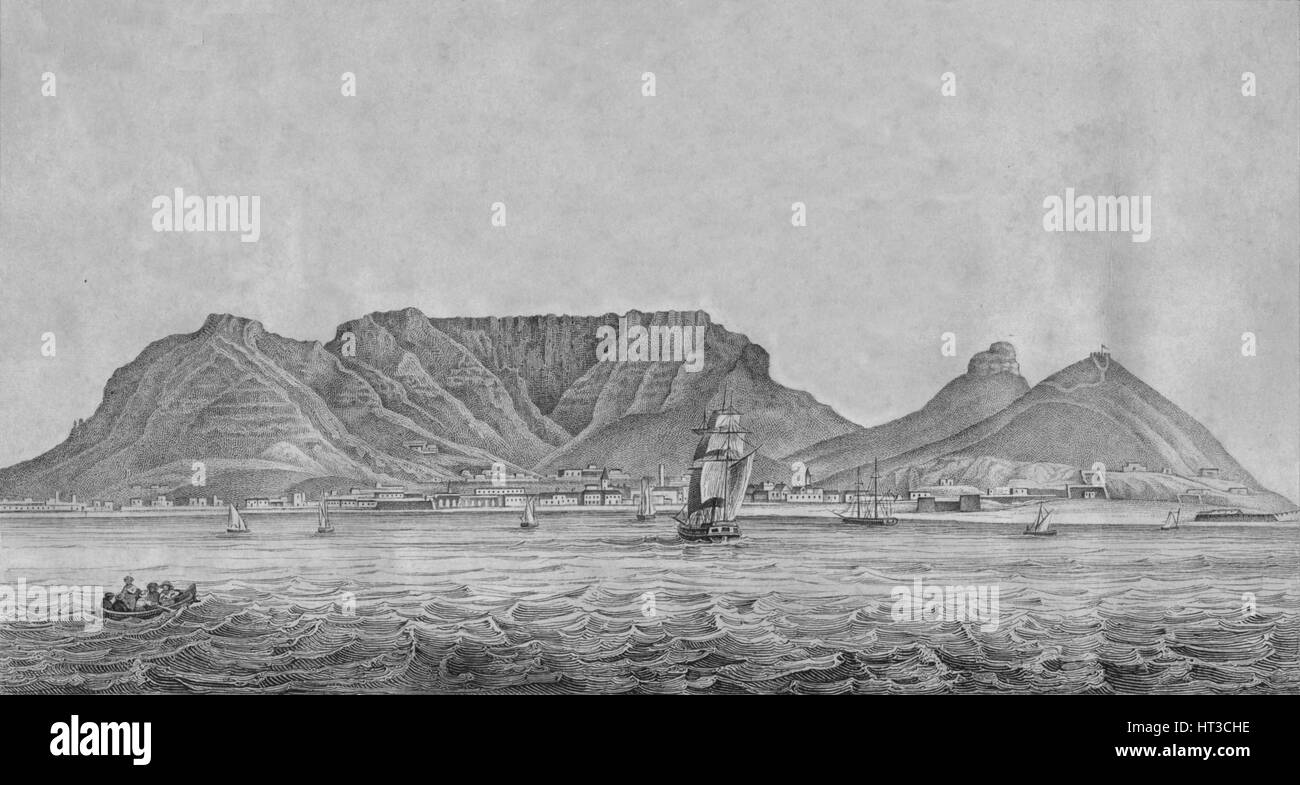 'Cape Town Cape of Good Hope', c1830. Artist Unknown Stock Photo Alamy