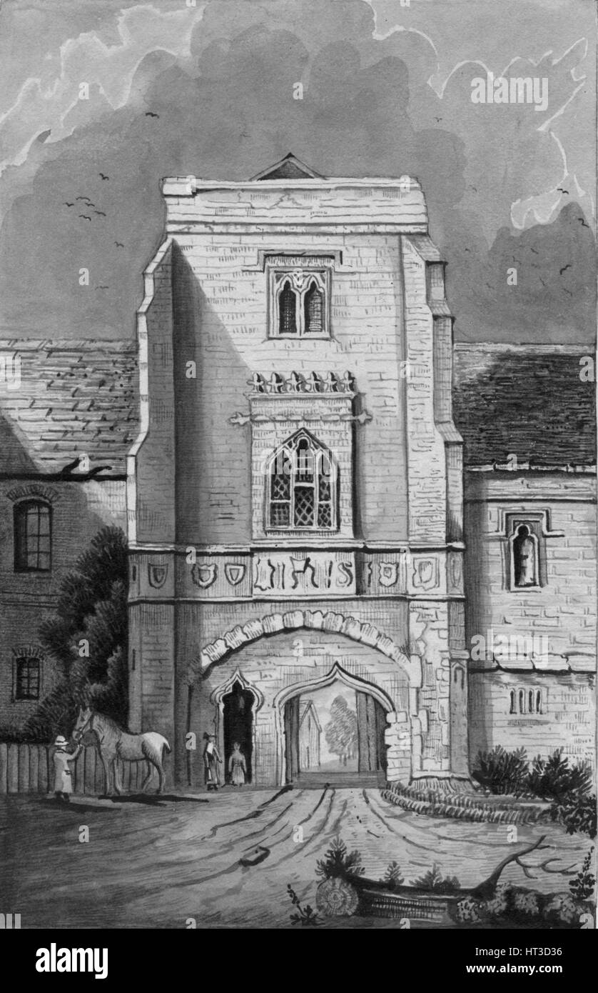 The Gateway of the Palace at Cawood (Cawood Castle)', 1830. Artist