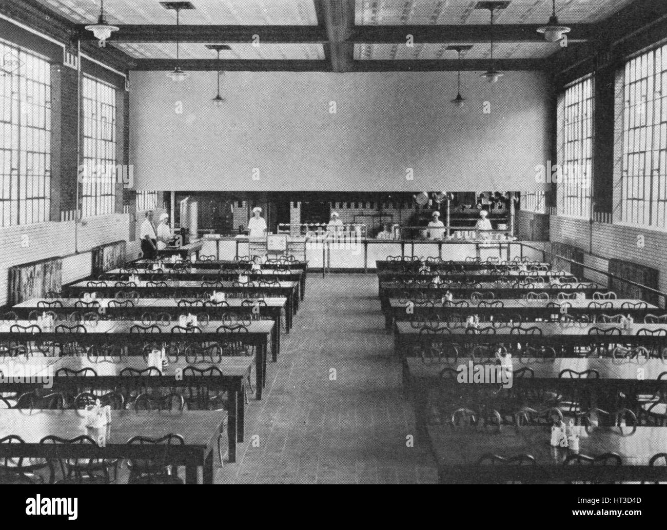 Plant cafeteria, National Tube Co, Riverside Works, Wheeling, West Virginia, 1923. Artist: Unknown. Stock Photo