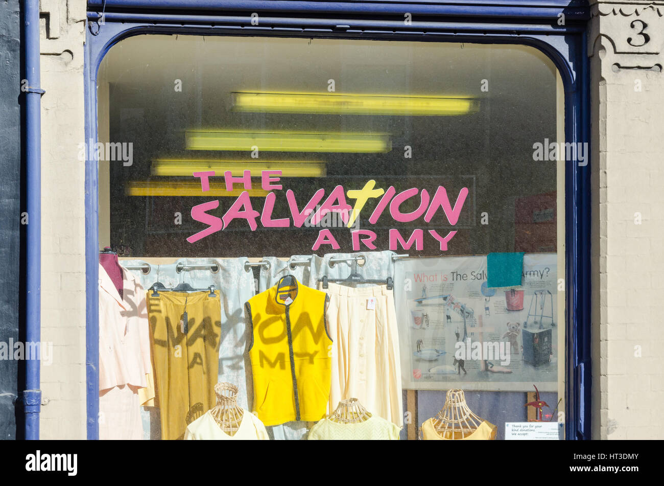 The Salvation Army charity shop in Abergavenny, Monmouthshire Stock