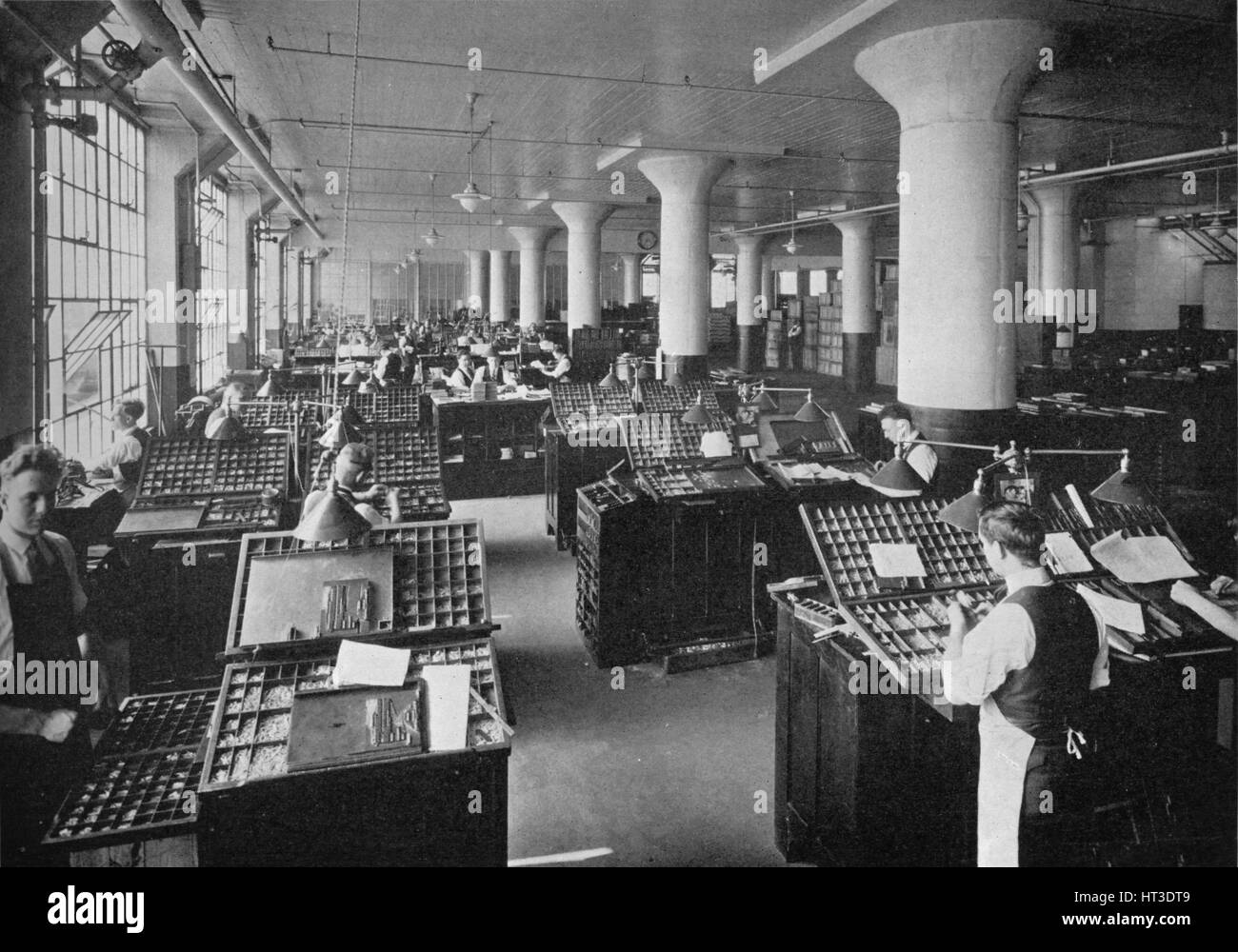Hand composition room, Metropolitan Life Insurance Company, Long Island City, New York, 1922