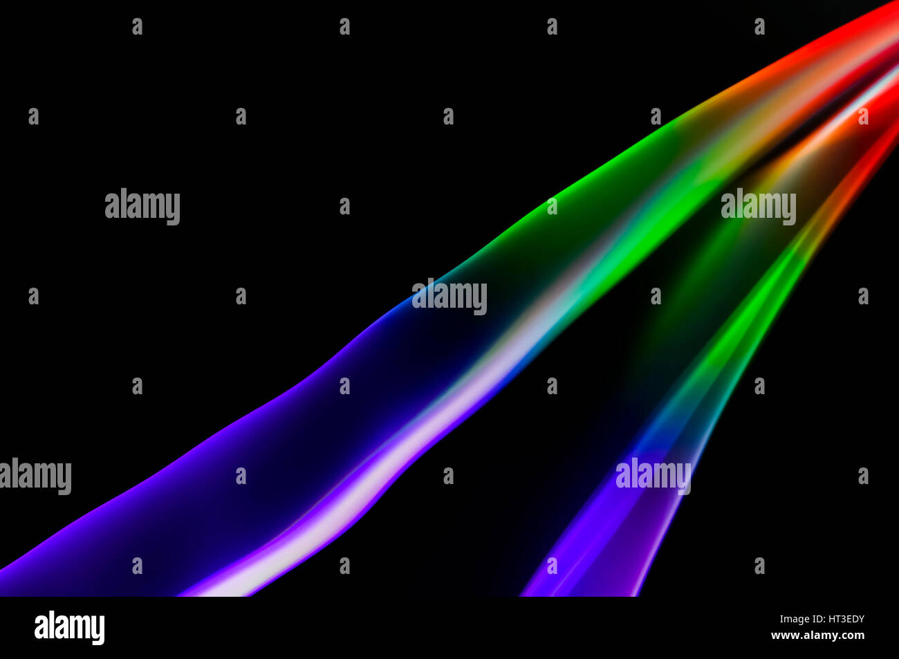 Colored smoke isolated on black background Stock Photo - Alamy