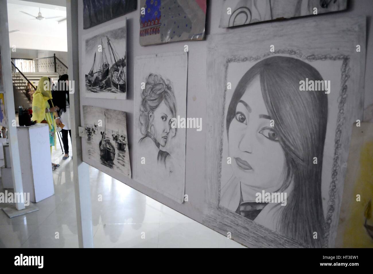 Rawalpindi, Pakistan. 06th Mar, 2017. Students taking keen interest