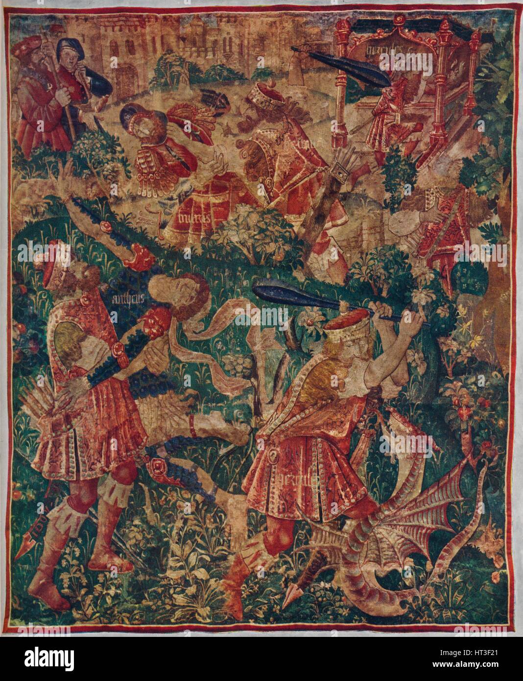 'Scenes from the life of Hercules: Tapestry Woven by Joos of Audenarde, c1498 (1946). Artist: Joos of Audenarde. Stock Photo