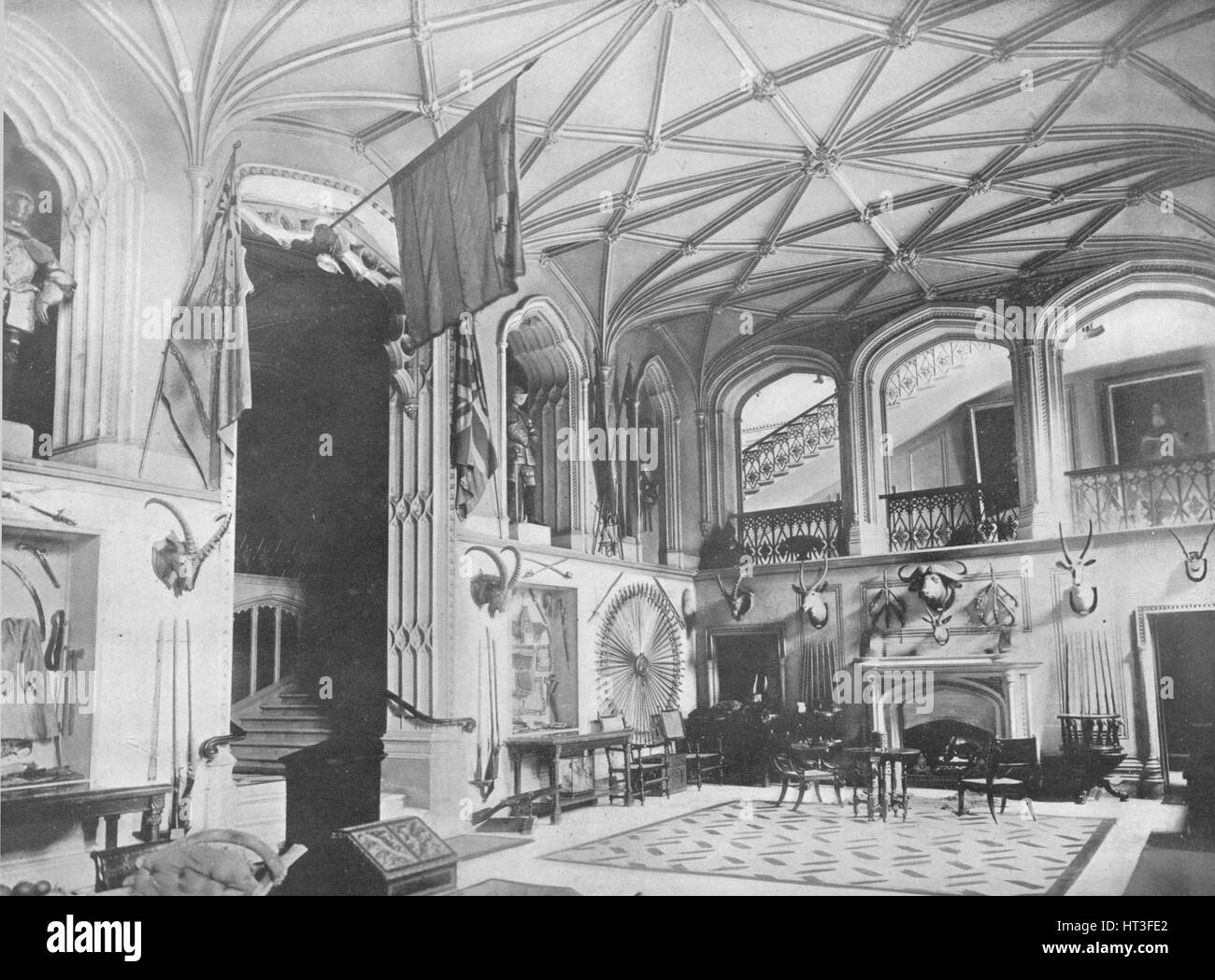 'Belvoir Castle, Leicestershire' - The Duke of Rutland, 1910. Artist: Unknown. Stock Photo