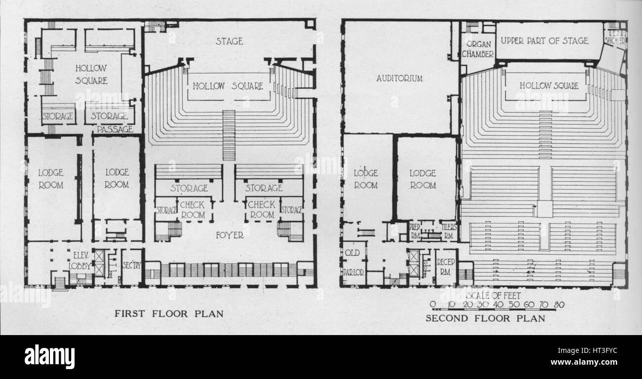 Floor Plans The Masonic Temple Birmingham Alabama 1924 Artist