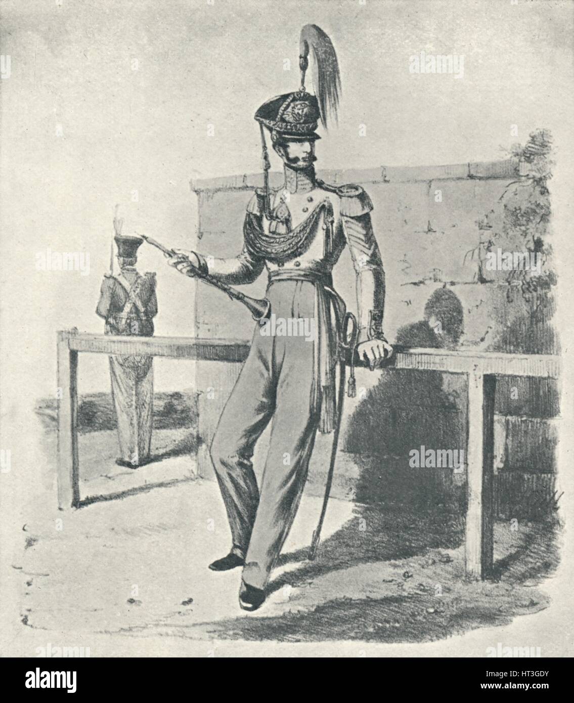 'Royal Marines, Master of the Band (1830)', 1830 (1909). Artist: Maxim Gauci. Stock Photo
