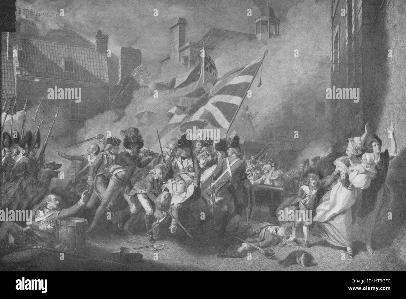 'Death of Major Pierson', 1796 (1909). Creator James Heath Stock Photo