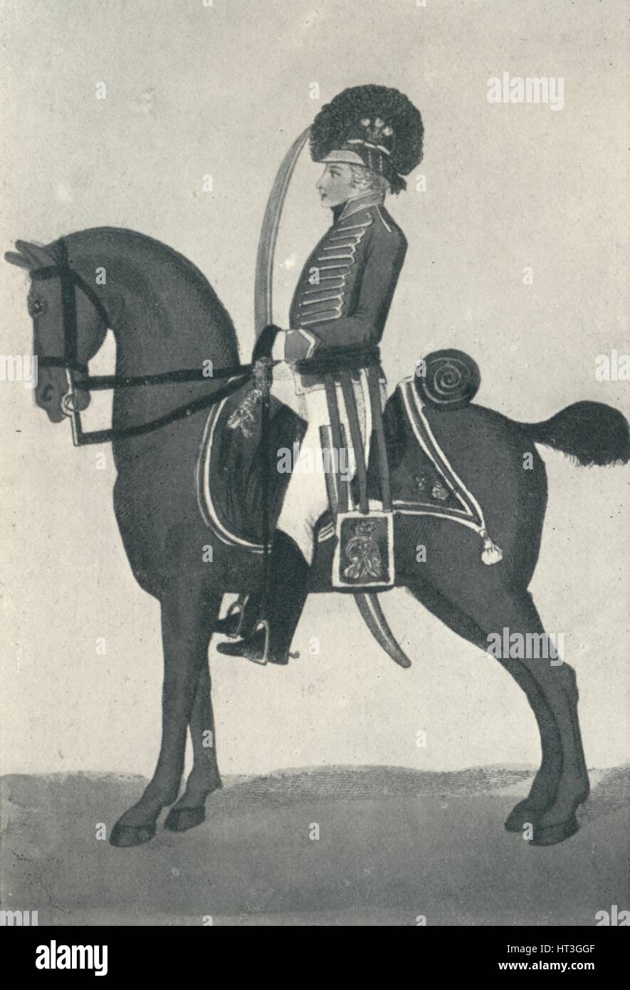 'The 10th (Or the Prince of Wales's Own) Regiment of Light Dragoons', 1800 (1909). Artist: Unknown. Stock Photo