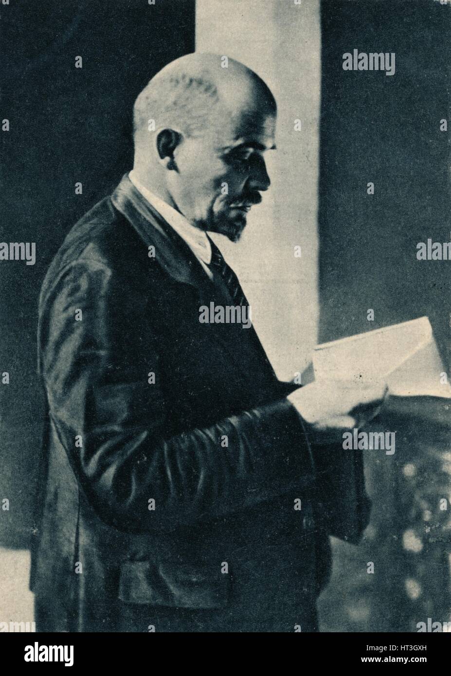 'Vladimir Ilich Lenin, Russian Bolshevik leader, Moscow, Russia, July', 1904. Artist: Unknown. Stock Photo