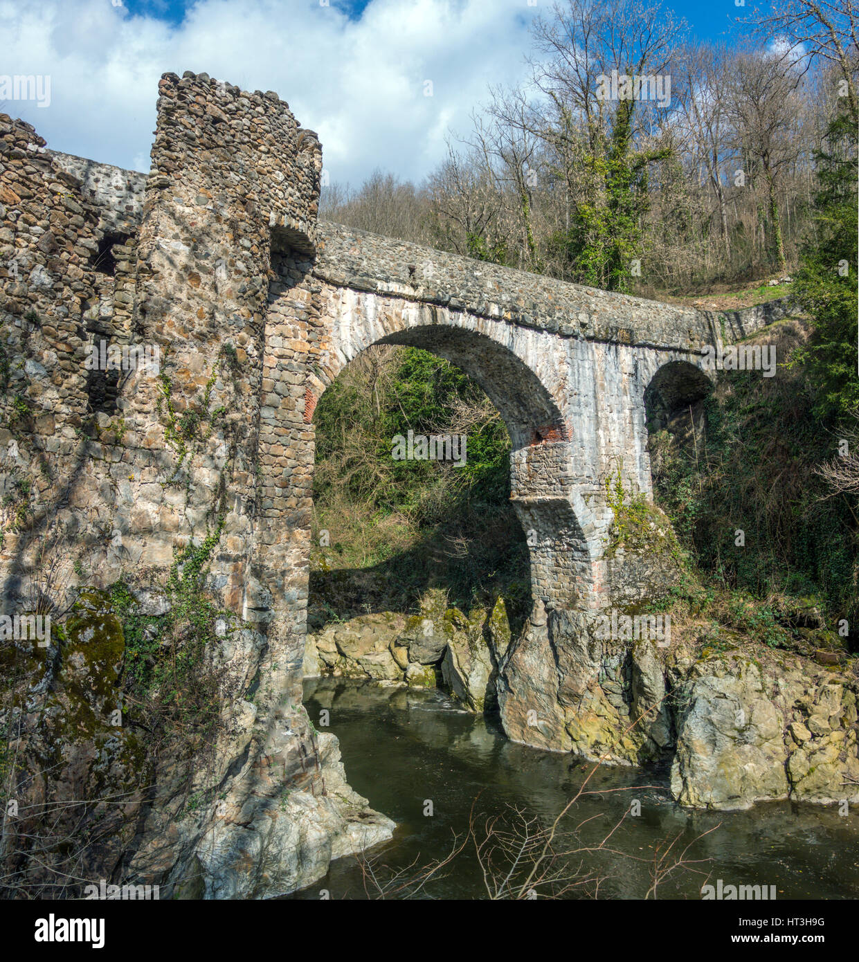 Pont du Diable, Ariege. France Stock Photo