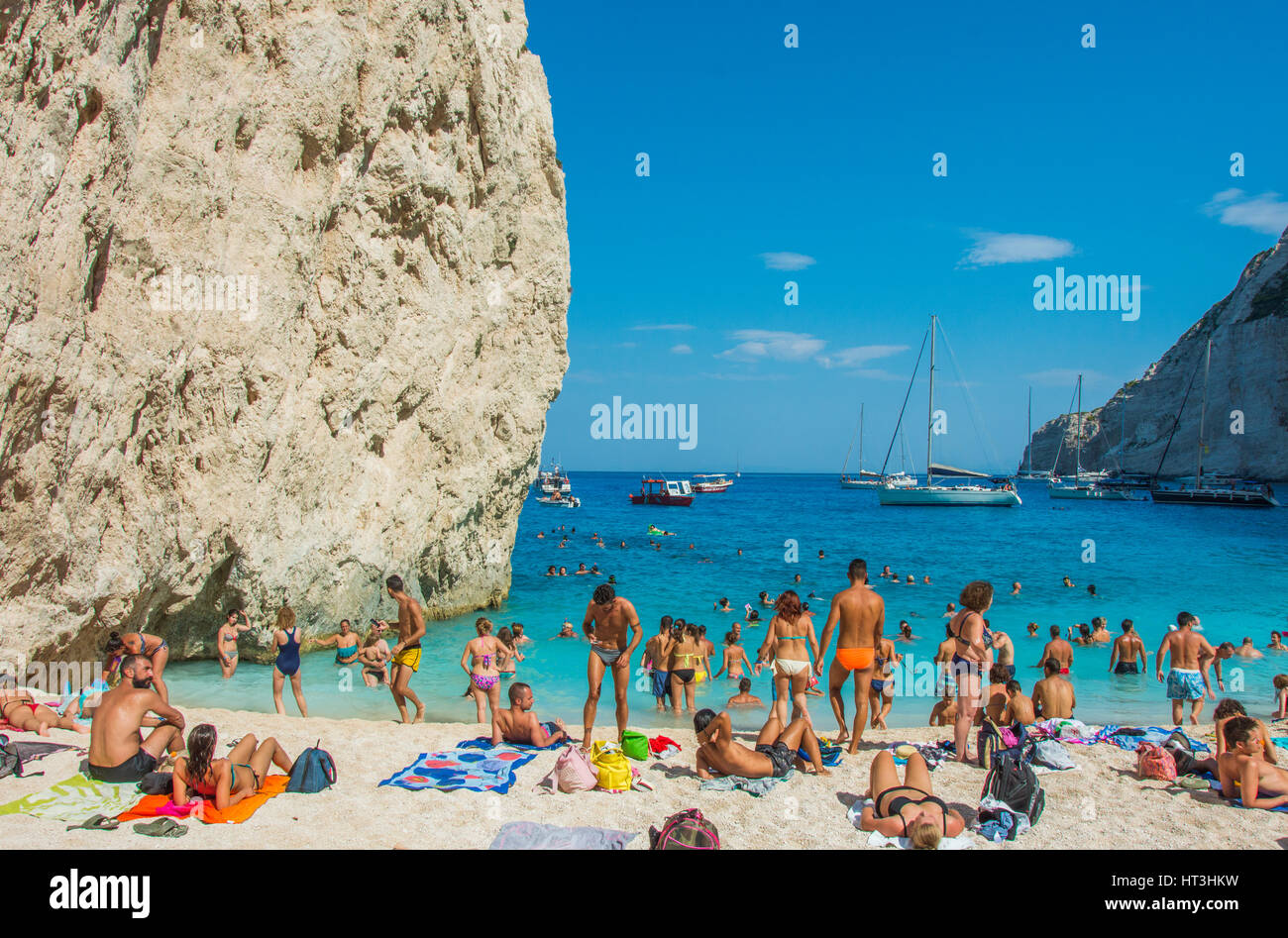 White rocks beach kefalonia greece hi-res stock photography and images ...