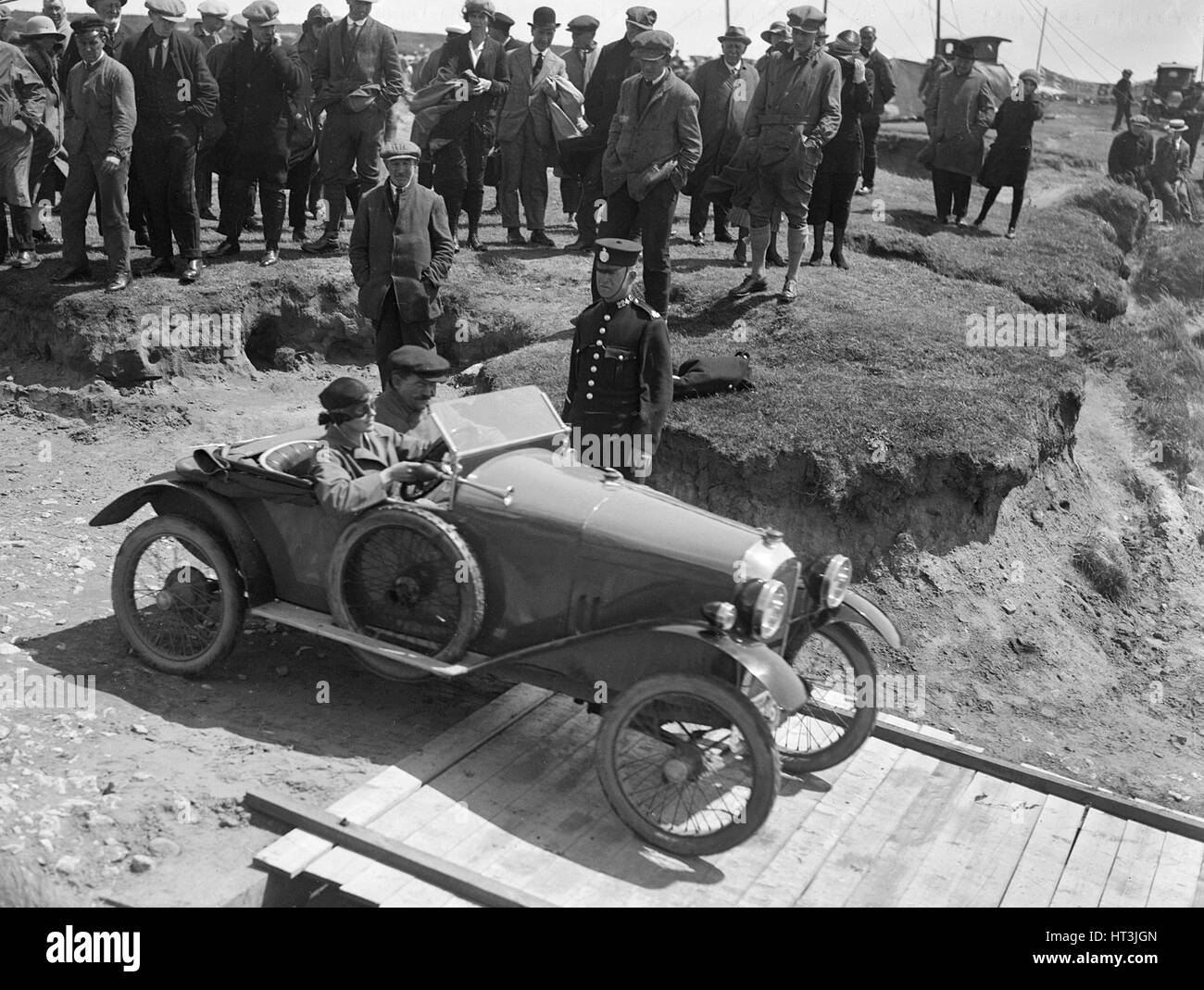 Amilcar Type CC Petit Sport at the Porthcawl Speed Trials, Wales, 1922. Artist: Bill Brunell. Stock Photo