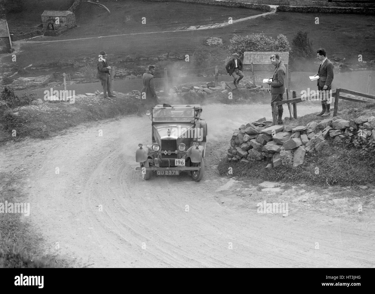 Morris of SE Newton competing in the MCC Edinburgh Trial, 1930. Artist: Bill Brunell. Stock Photo