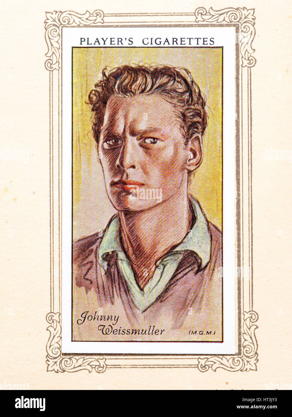 Johnny Weissmuller, 1934. Artist: Unknown. Stock Photo