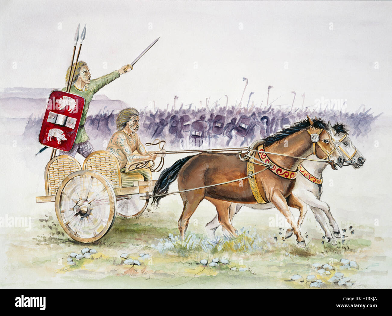 Celtic chariot, Iron Age, (c1990-2010) Artist: Jeremy Richards. Stock Photo