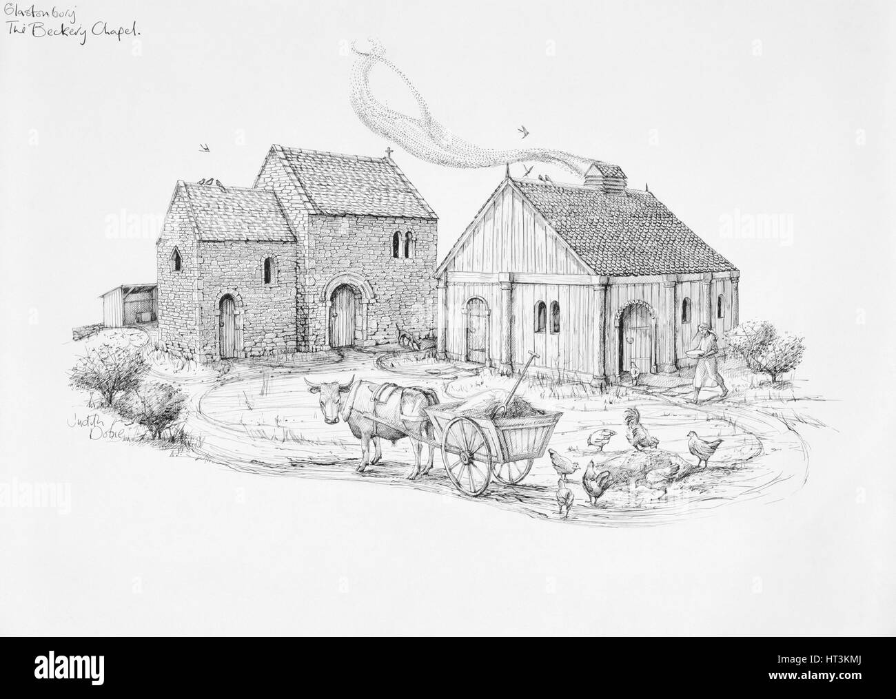 Beckery Chapel, Glastonbury, c5th6th century, (19902010). Artist