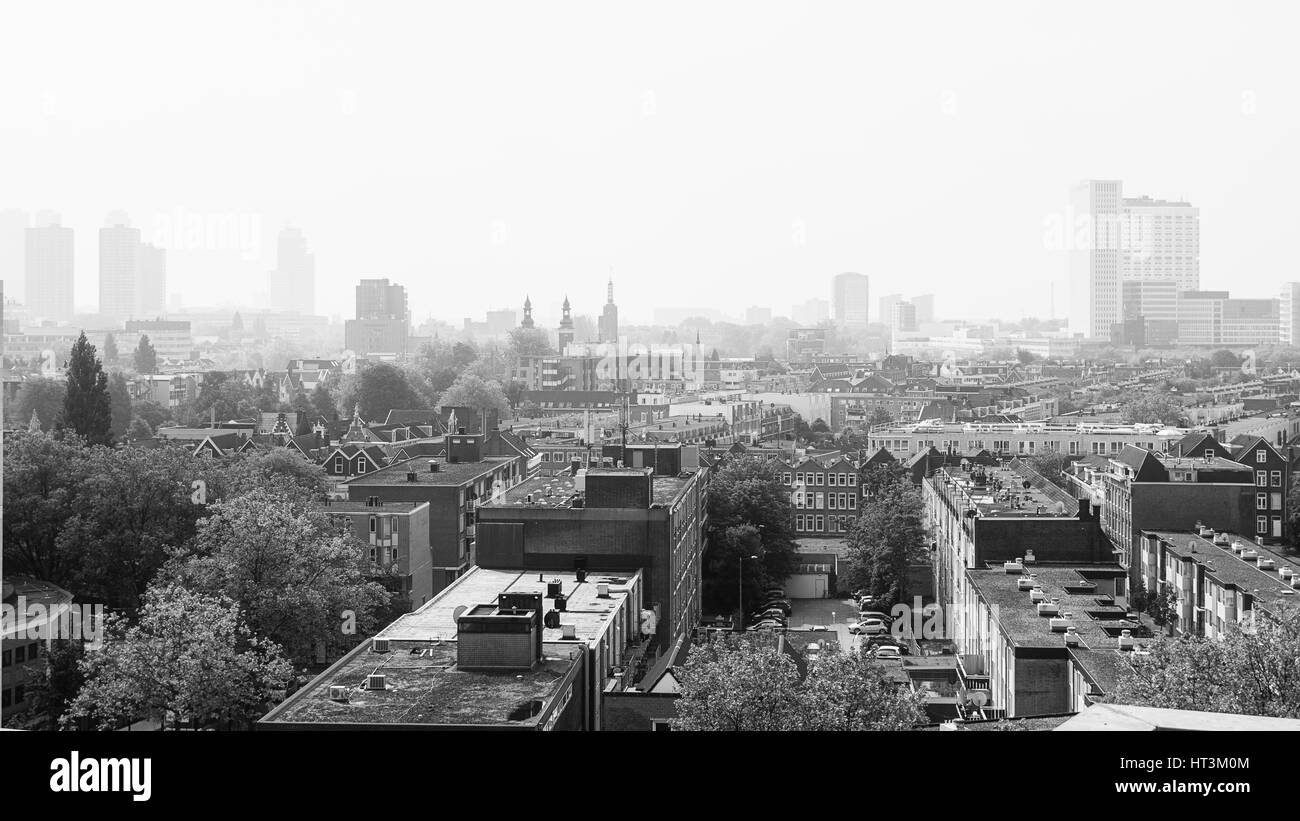 Rotterdam skyline panorama Black and White Stock Photos & Images - Alamy