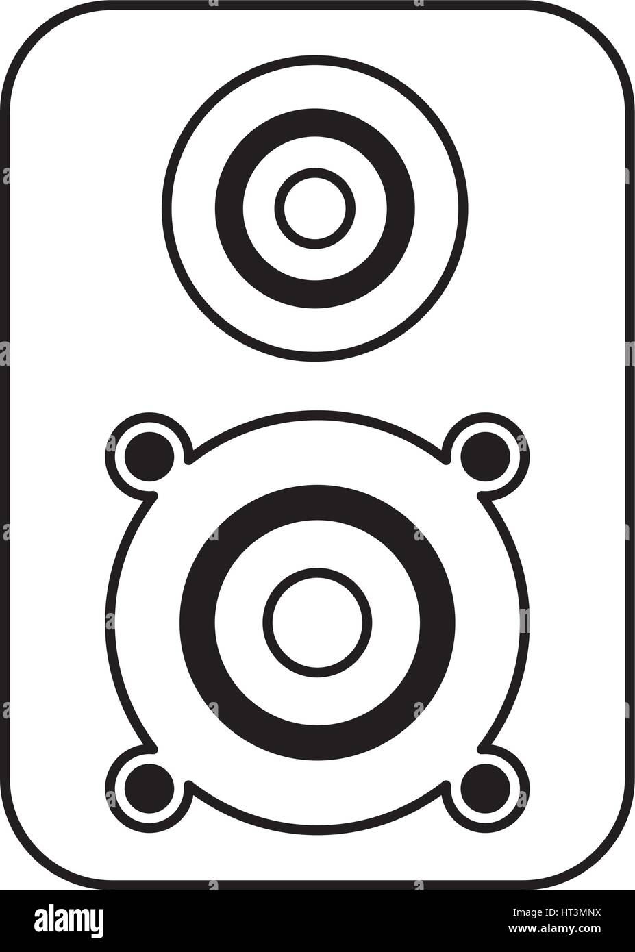speaker music isolated icon Stock Vector Image & Art - Alamy