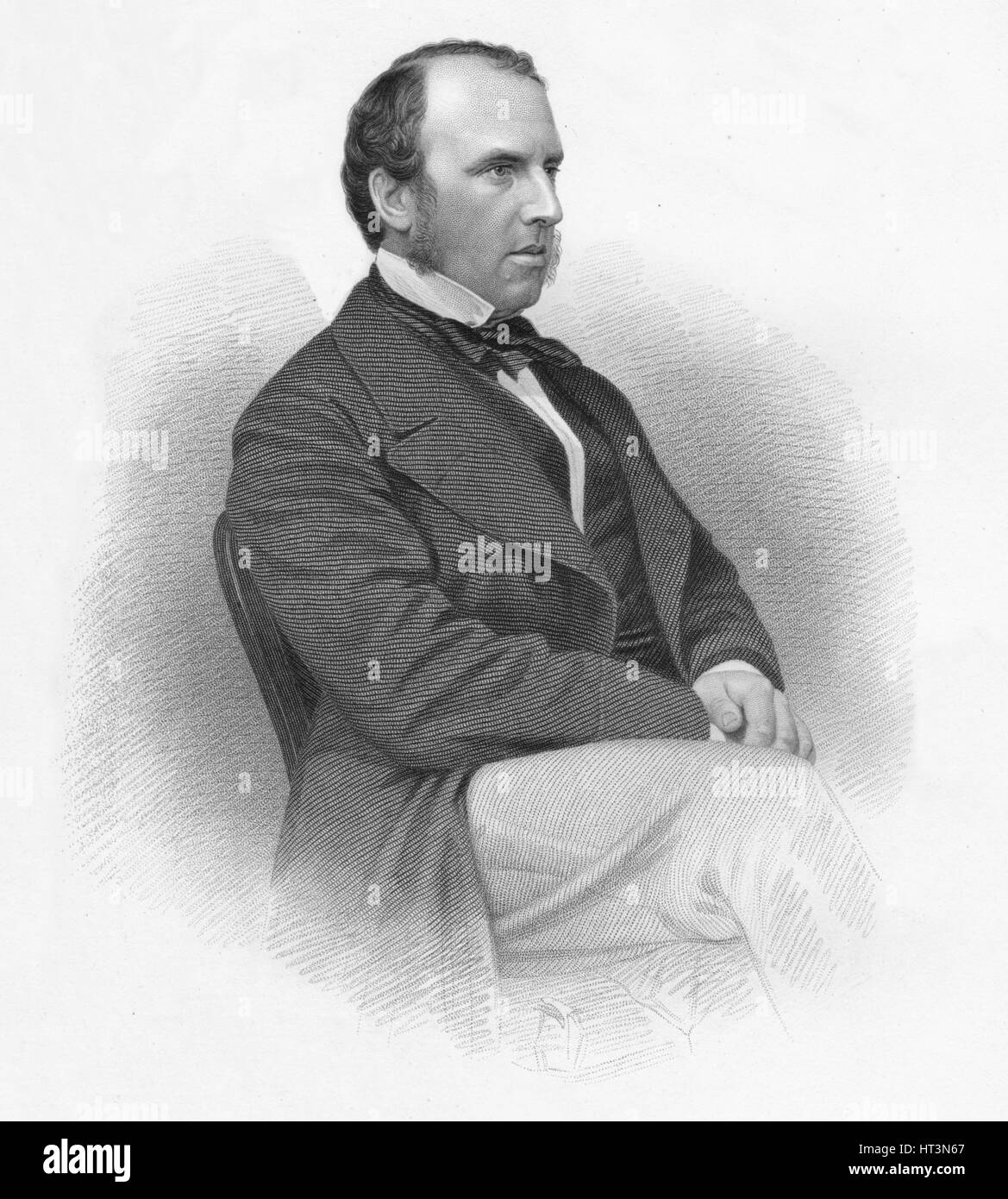 'Right Hon. Viscount Canning', 1859. Artist: William Roffe. Stock Photo