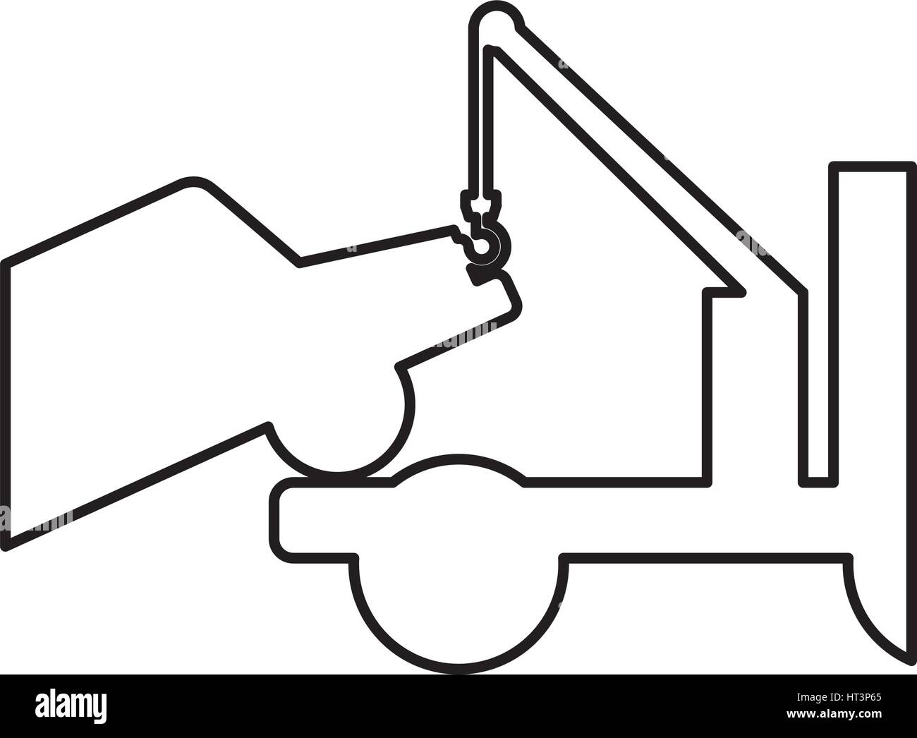crane service truck icon Stock Vector Image & Art - Alamy