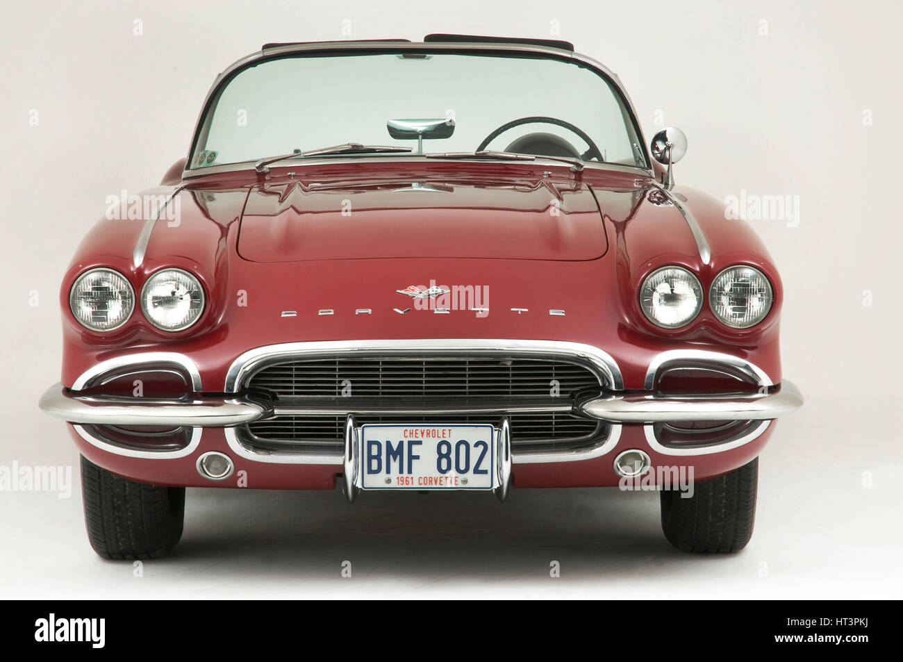 1961 chevrolet corvette car front hi-res stock photography