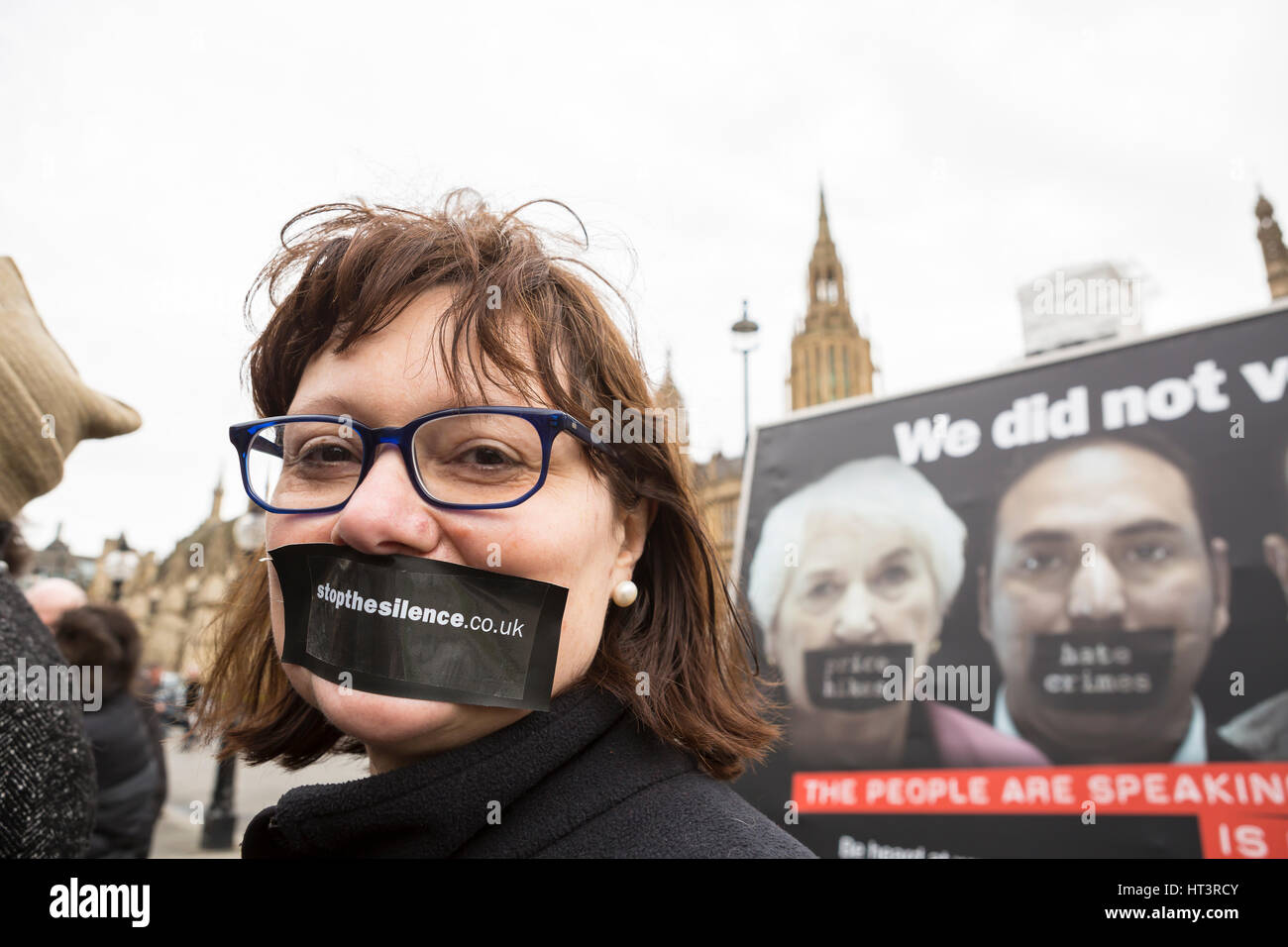 London, United Kingdom - February 27, 2017: Stop the Silence. A ...