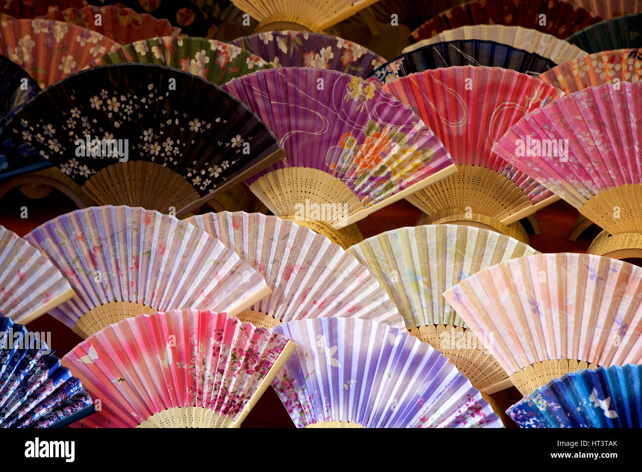 Japanese silk fan sale