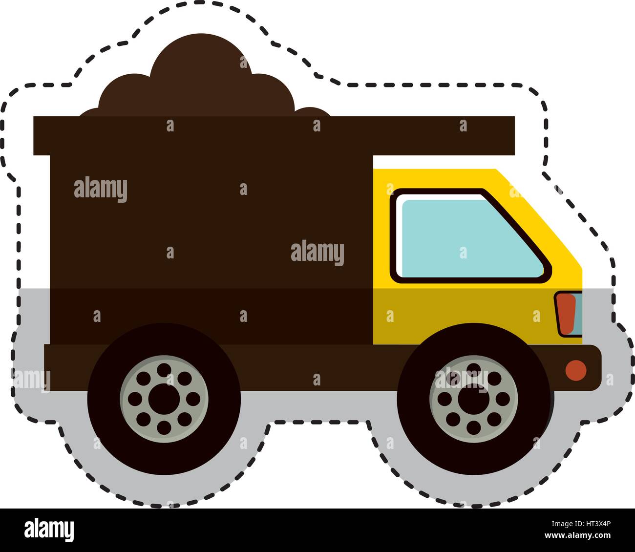 Dump truck isolated icon Stock Vector Image & Art - Alamy